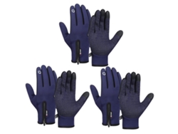 3 Pares De Luvas De Inverno Touch, Impermeáveis, Anti-vento E Antiderrapantes. Unissex, Para Esqui, Corrida E Trilhas.