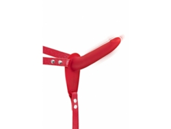 Consolador Con Arnés Fetish Tentation Rojo Silicona