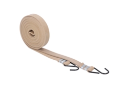 Correa Elástica Plana De 2,4 Cm Y 4,6 Mm Con Gancho Para Transportar Maletas, 2,5 M