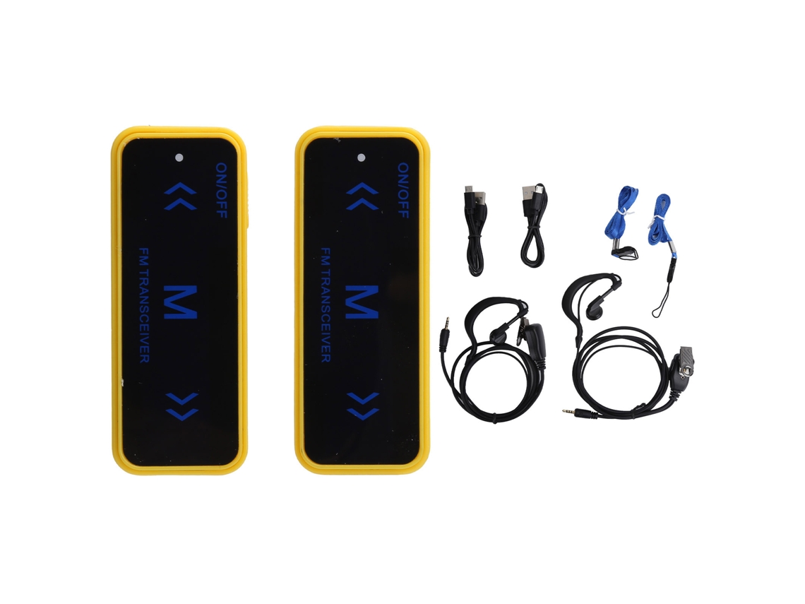 Radios Walkie-talkie Portátiles Para Niños, De Largo Alcance, Con Cable Amarillo, Mini Walkie-talkies De Juguete.