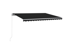 Maison Exclusive - Toldo Automático Led Sensor De Viento Gris Antracita 300x250 Cm