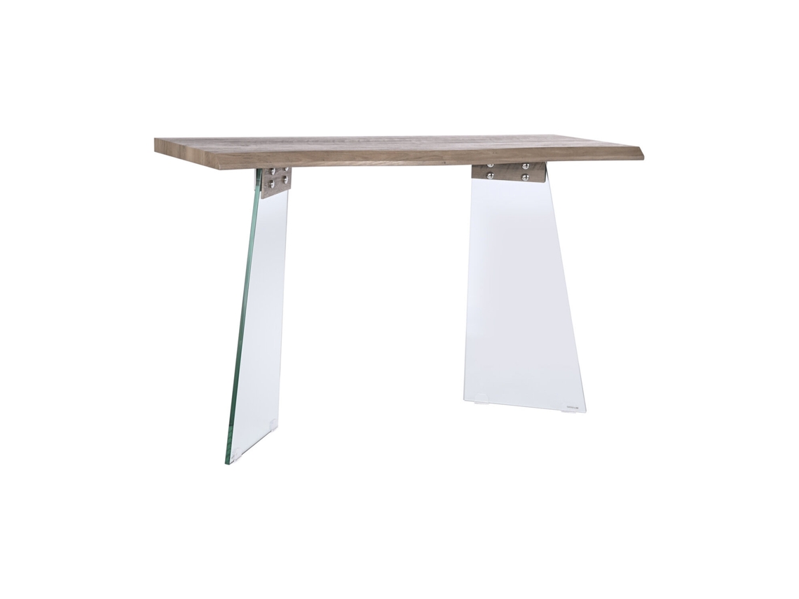 Consola Cristal Mdf Gris Claro 120x40x76cm