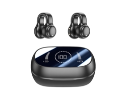 Auriculares inalámbricos Bluetooth de conducción ósea, diseño abierto, para correr y hacer ejercicio, negros