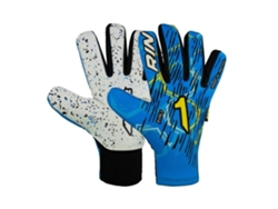 Guantes de portero Rinat Kali As azul/blanco transpirables para adultos