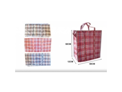 Bolsas de compras reutilizables a cuadros para comestibles y uso diario, bolsas plegables, bolsas ecológicas, vida sostenible