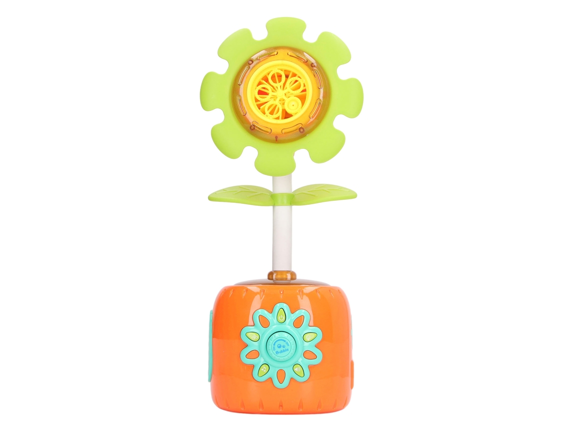 Ats-máquina De Burbujas Eléctrica Para Niños Forma De Girasol Con Luces Coloridas Y Música Juguete Fabricante De Burbujas