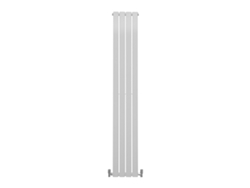 Radiadores de panel plano, de diseño, 1800x280 mm, blanco brillante.