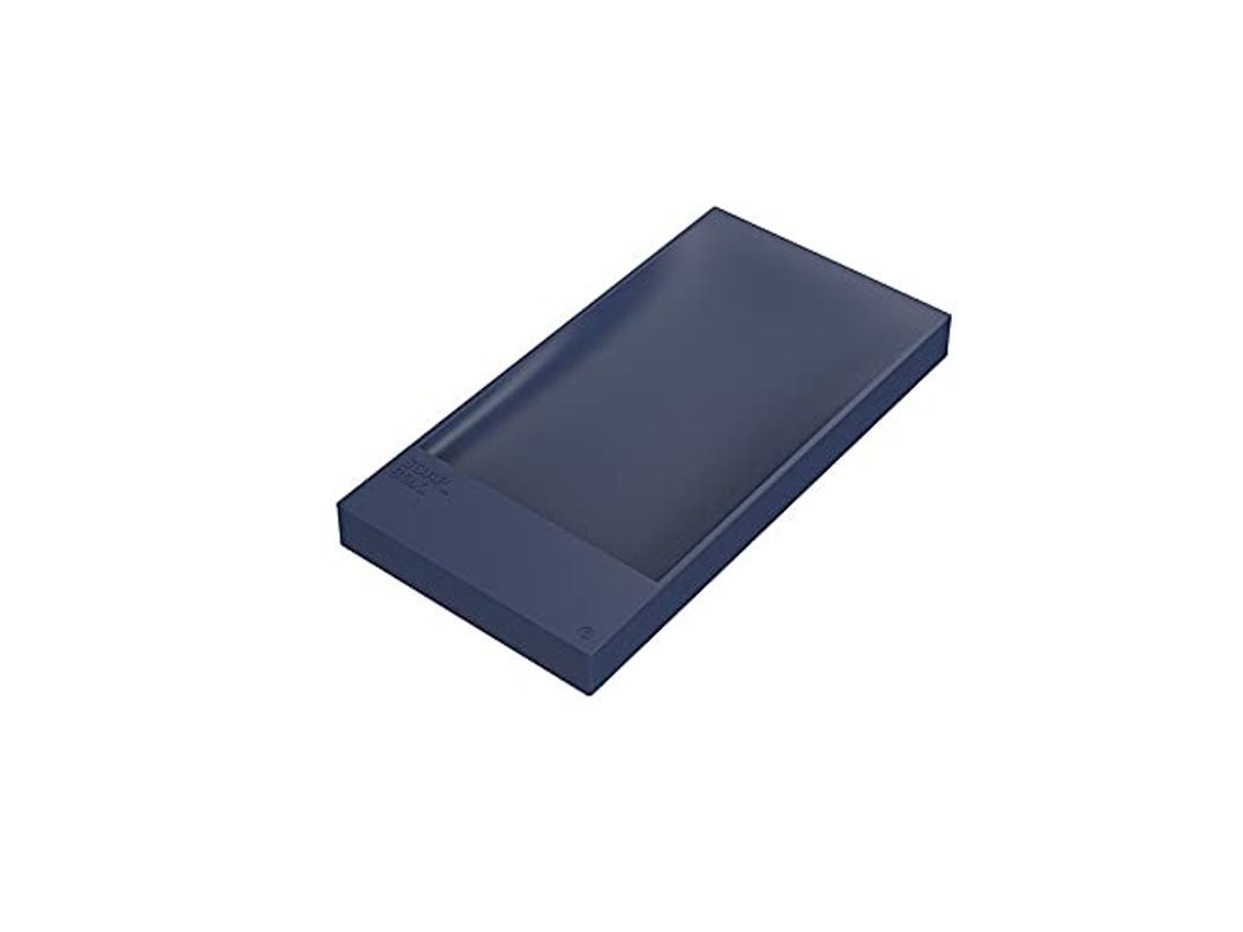 Jabonera Linjou 2026 con desagüe, antideslizante para baño y cocina, azul y morado.