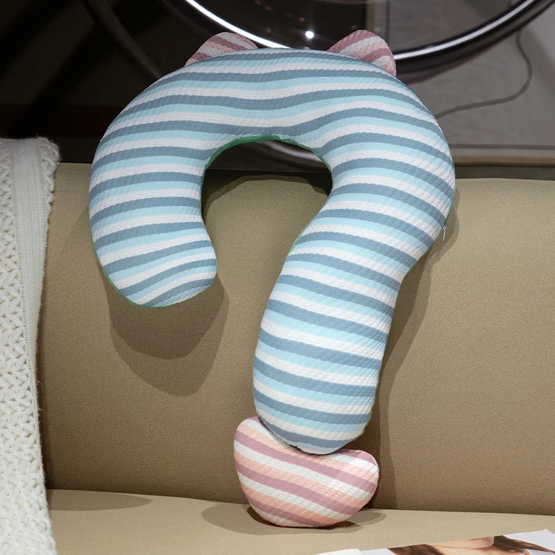 (azul 60cm) Cojín Decorativo Para Sofá Con Forma De Signo De Interrogación Para Adultos, Cojín Divertido