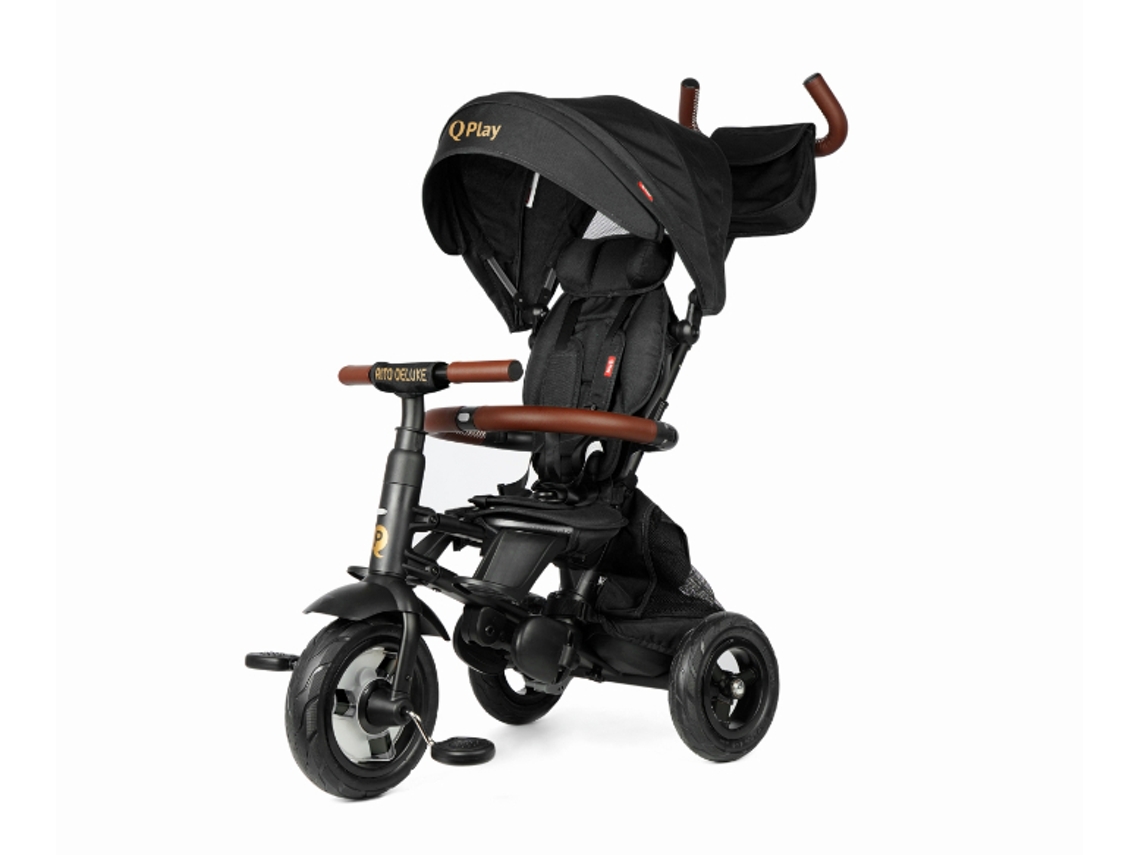 Triciclo De Goma Qplay Rito Deluxe Negro