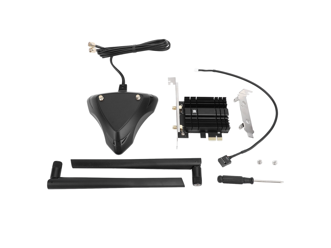 Adaptador Wi-Fi Baoj-2026 PCI-e Intel Be200 8774 Mbps Tri Band Network Card Sem Fio Com Bluetooth 5.4