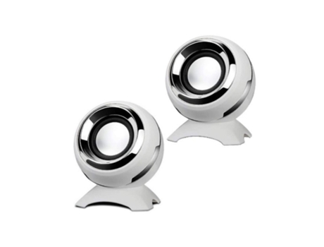 Mini altavoz USB galvanizado blanco - (un par) TUSERXIN