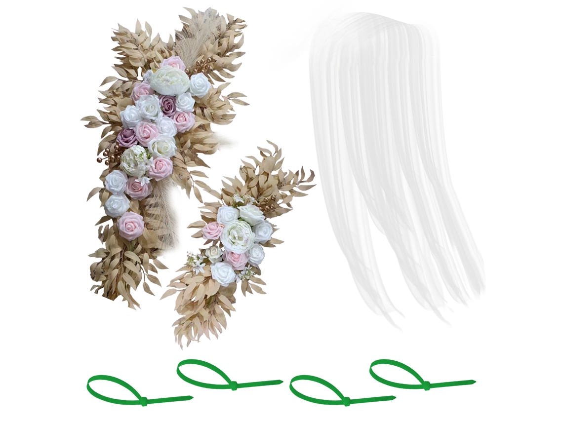 Arreglo floral artificial para decorar la entrada y la recepción