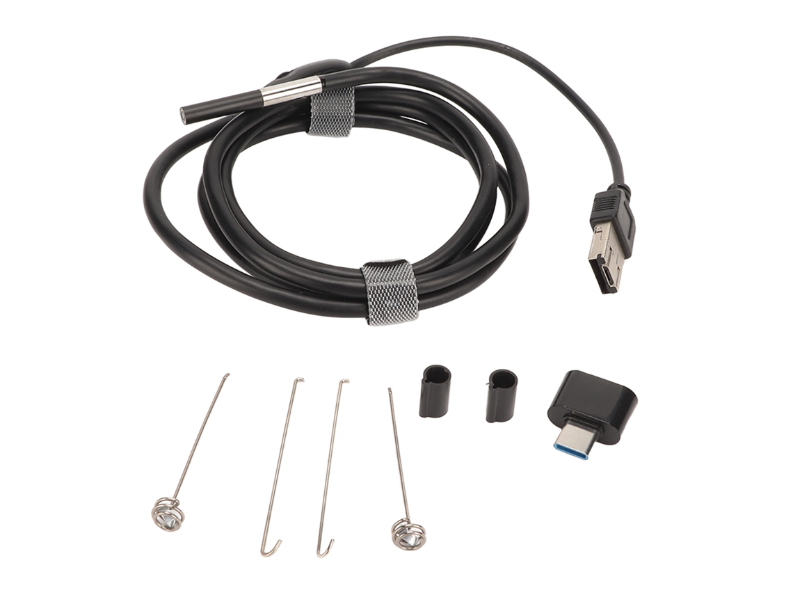 Endoscopio Usb Tipo C De 4,9 Mm Con Lentes Duales, Resistente Al Agua, Para Reparaciones De Automóviles.