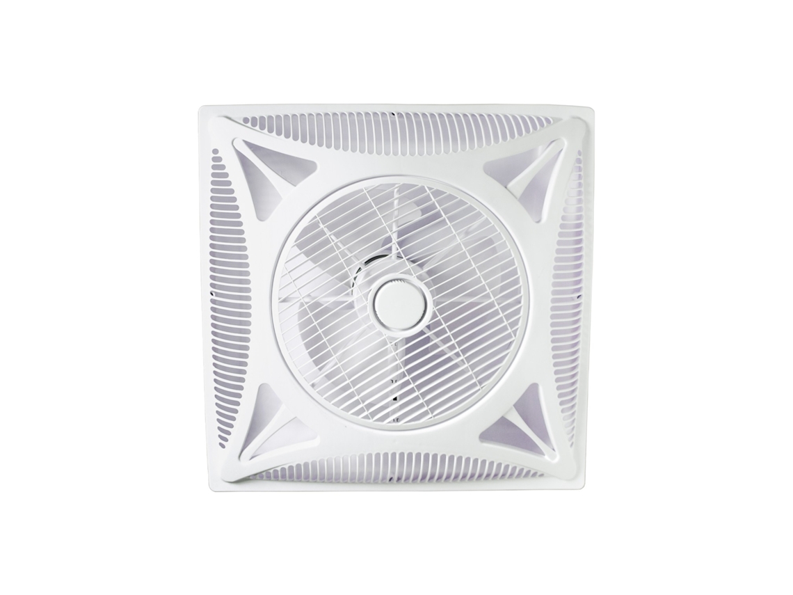 Ventilador de Empotrar Panel Blanco 3 Palas --K 59 8X59 8Cm FERRIMEX