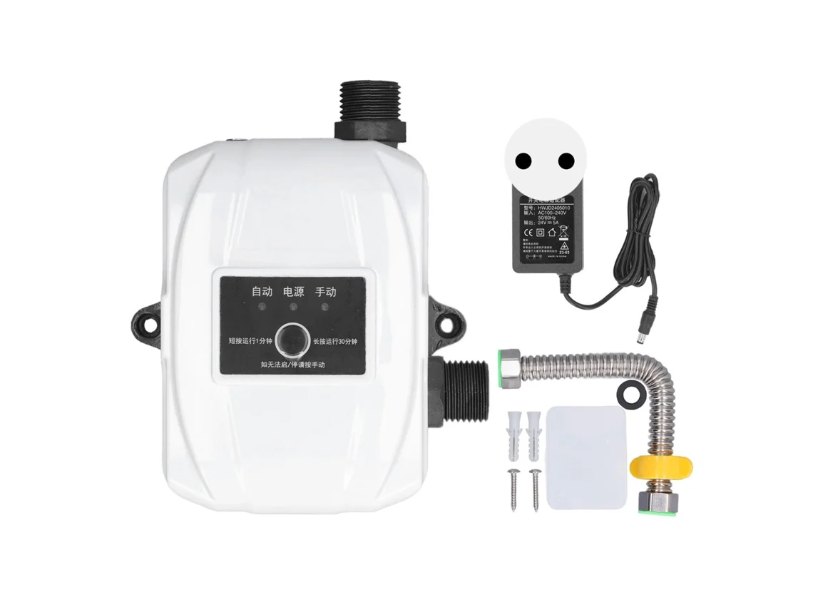Bomba De Aumento De Presión De Agua 150w 24v Automática Resistente Al Agua Para Ducha Con Enchufe Eu Dn15