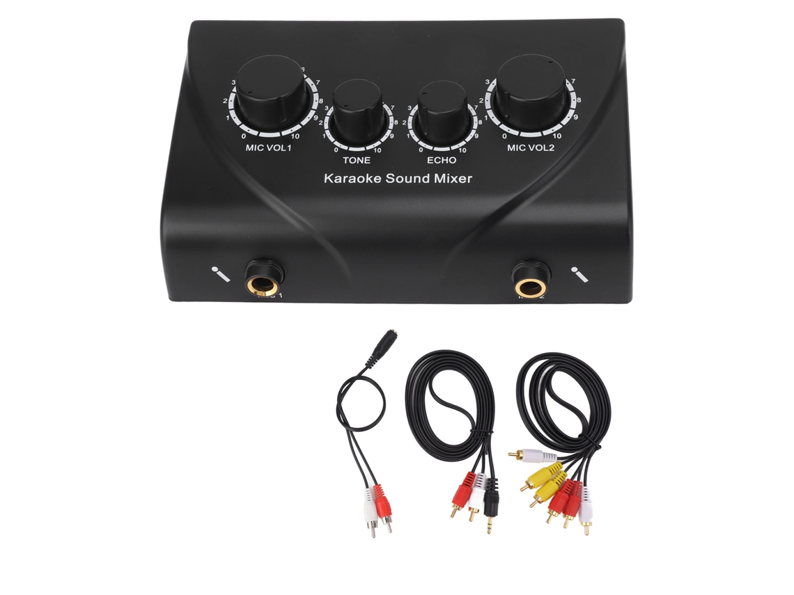 Omni-mezclador De Sonido Portátil Mini Para Karaoke Empresas Reuniones Familiares 100‑240v Plug Uk