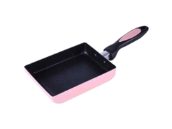 JILLIOPER Sartén Cuadrada Antiadherente Sartén para Huevos Sartén de Aluminio de Fondo Plano Gruesa para Huevos