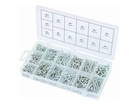 KS Tools Tornillos Parker cabeza esférica 550 pzas. M4x1/2"-M10x1 1/4"