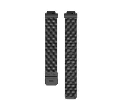 Correa de reloj con correa de malla metálica de acero inoxidable para Fitbit Inspire / Inspire HR / Ace 2, Talla: L (negro)