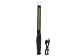 Linterna de trabajo LED COB de 2200 mAh con intensidad ajustable y recargable, con gancho magnético. CHABERLU