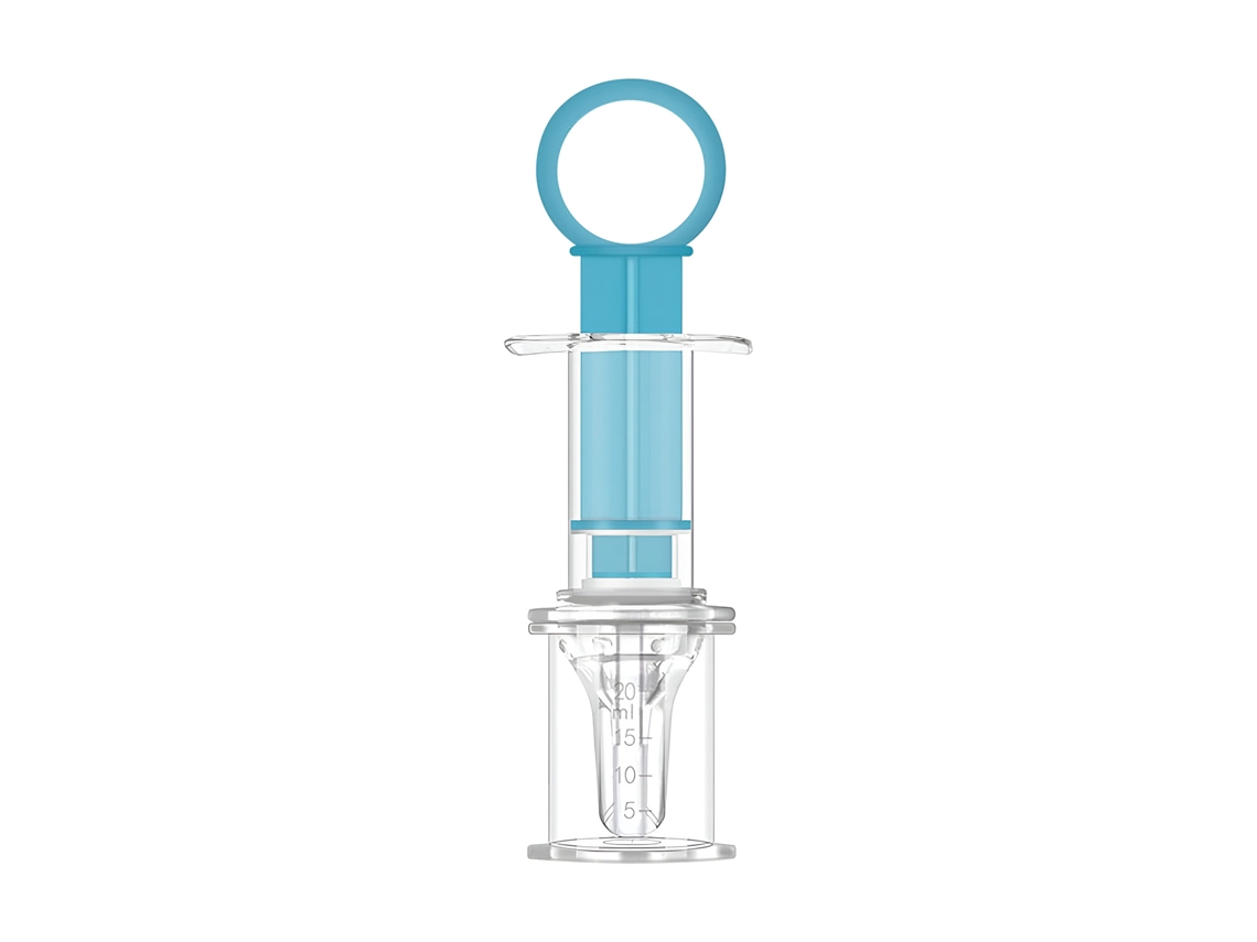 VP seringue Medicina líquida para niños sin Bisfenol Blanco / Azul