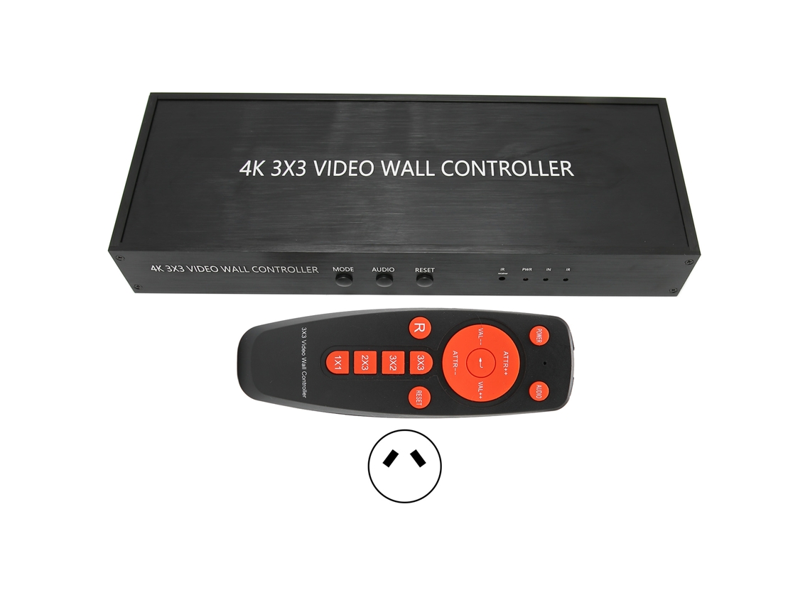 Controlador de pared de video (4k, 3x3)