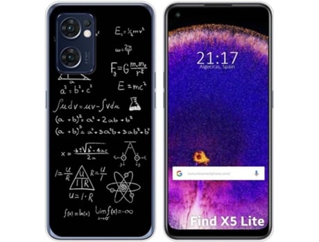 Carcasa Oppo Find X5 Lite 5G TUMUNDOSMARTPHONE Dibujos Formulas Multicolor
