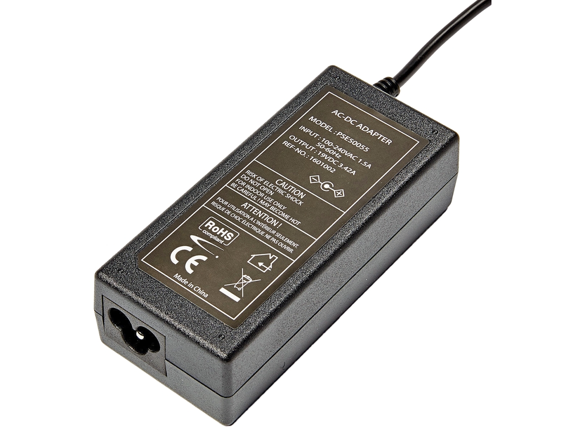 Cargador Compatible Con Portátil 19v, Dc, 3,42a, 65w, 5,5x2,5mm Pse50055eu