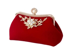 2026-bolsa De Mano Clutch De Noche Para Mujer Con Cadena Rojo Para Fiestas Bodas Y Promociones