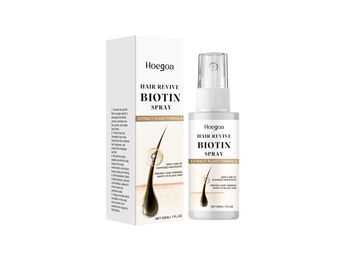 Spray para el cuidado del cabello que favorece el crecimiento capilar.