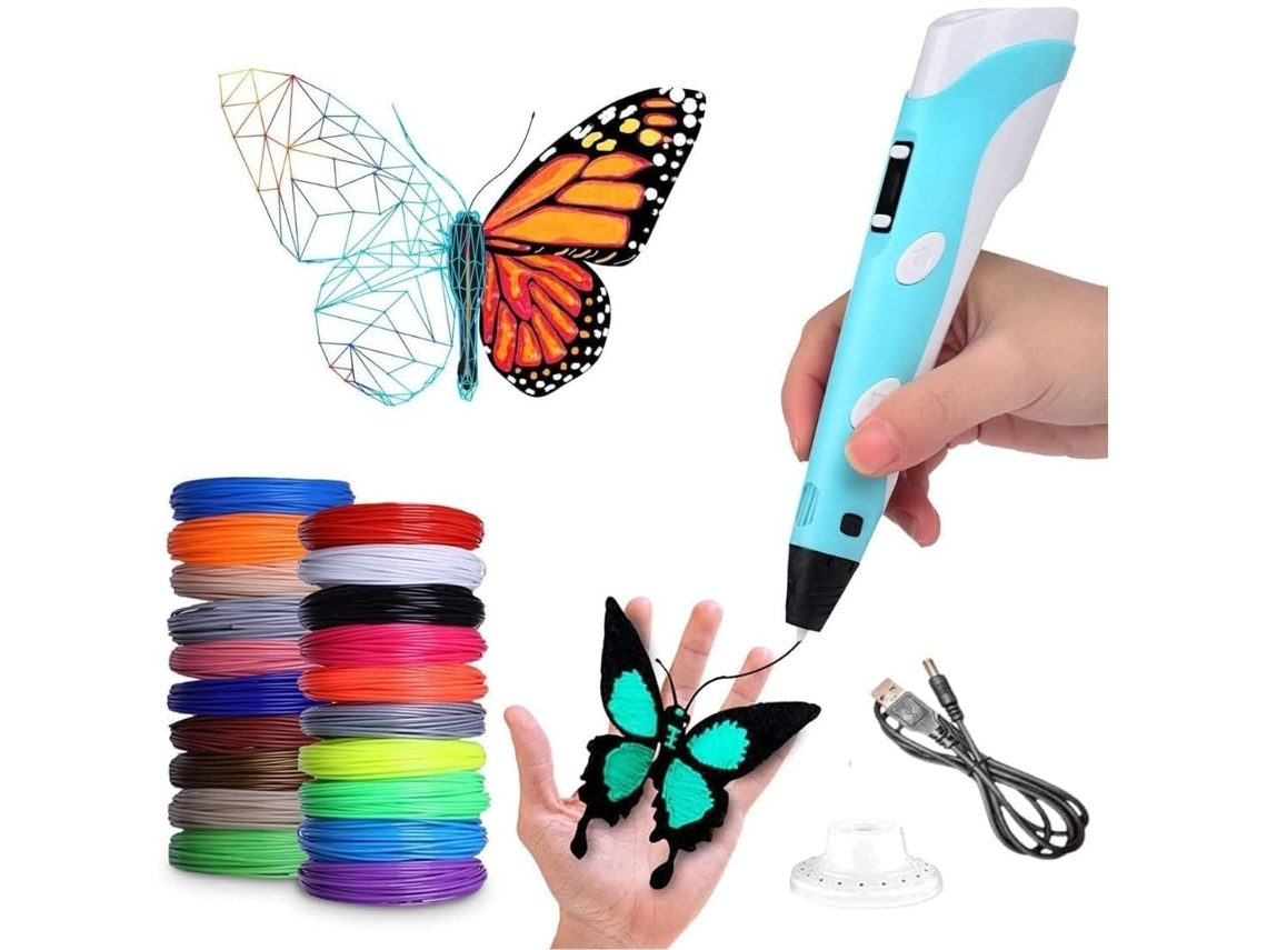 Lápiz De Impresión 3d Con Pantalla Lcd, Incluye Filamento Pla, Cable Usb Y Soporte. Panoona