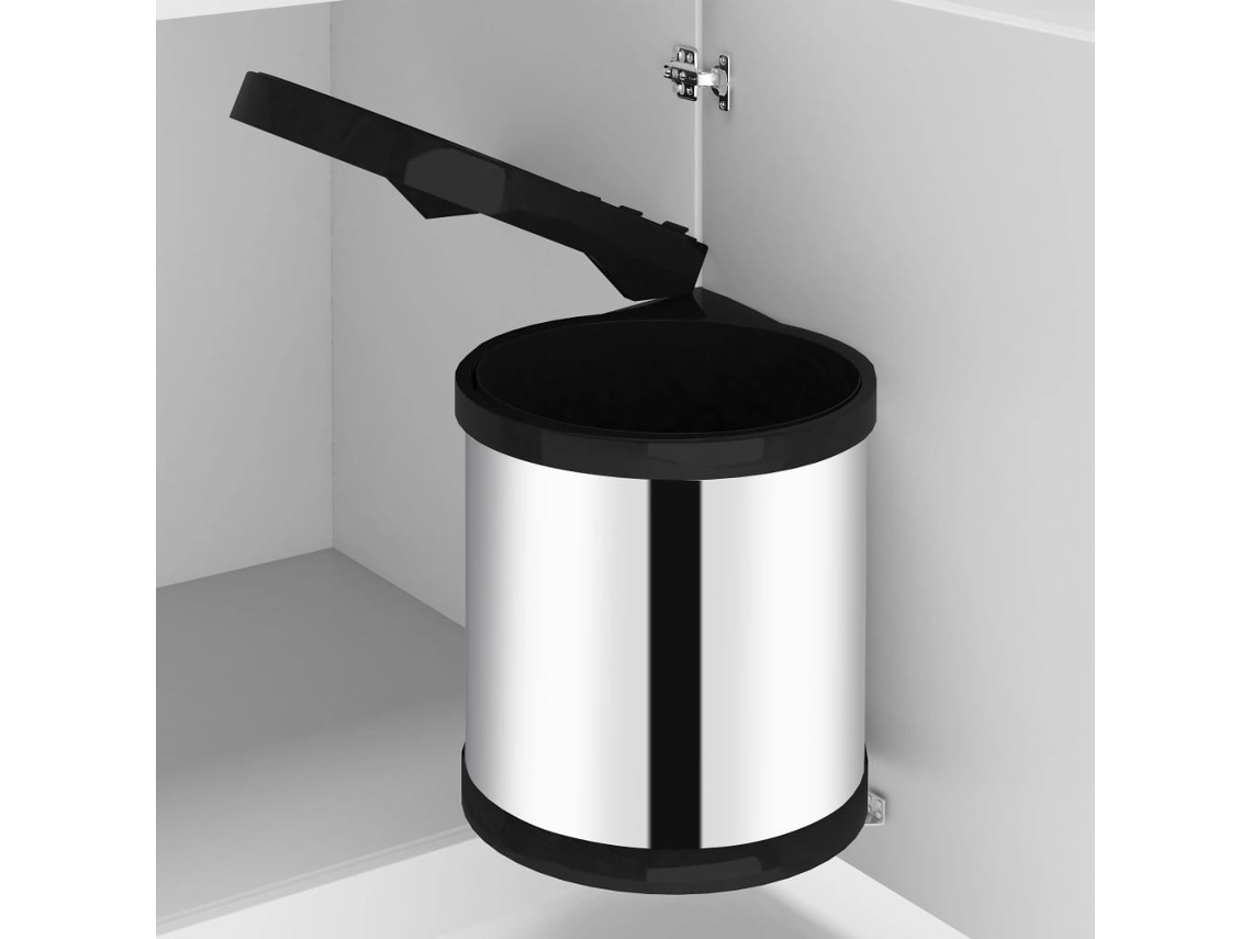 Contenedor de Basura para Cocina Empotrable de Acero Inoxidable 8 L