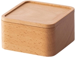 Joyería Madera Maciza Texturizada Estilo Creativo Guardar Relojes Anillos Diario Caja Mini