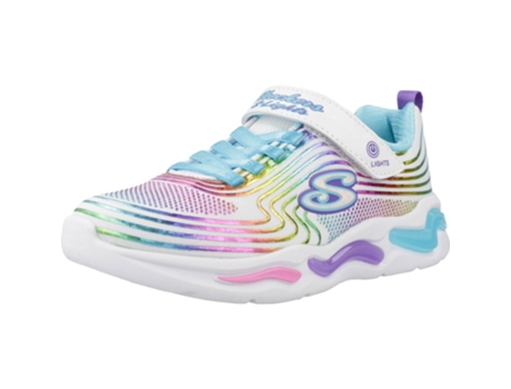 Zapatos de Niños SKECHERS Wavy Beams Tecido Blanco (35)