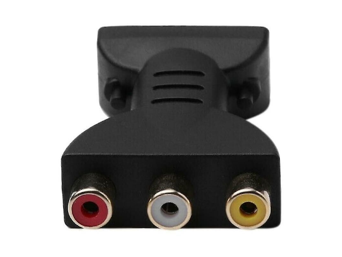 Adaptador HDMI a AV, núcleo de cobre puro que garantiza una transferencia de señal nítida, tamaño compacto ideal para usar en sistemas domésticos y de viaje.