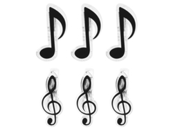 6 Clips Para Libro De Música.