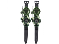 Ats-2 Piezas Reloj Walkie Talkie Militar Simulación Juguete Niños Regalo Para Exterior