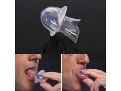Dispositivo antironquidos T-Suxm de silicona con estuche para facilitar la respiración y el sueño, 2 unidades, transparente, TAISHENGDA