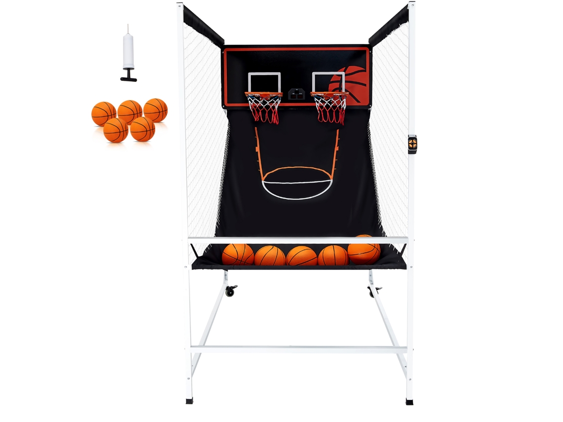 Juego de baloncesto arcade para interiores Succebuy, 2286 x 1219 x 2133 ± 50 mm, negro