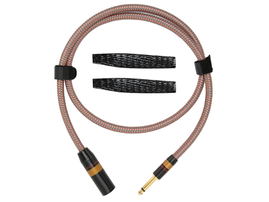 Cable De 6,35 Mm A Xlr Macho, Baja Pérdida, Chapado En Oro Plateado, 1 M/3,3 Pies, Para Mezclador, Amplificador Y Altavoz.