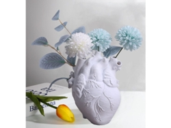 2026-vaso Anatomico Corazon Creativo Para Flores Escultura Personalizada Para Sala De Estar Blanco
