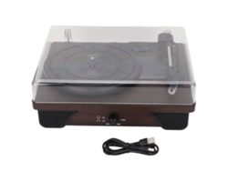 Tocadiscos Bluetooth Vintage De 3 Velocidades Con Altavoz Incorporado, Tocadiscos Inalámbrico Para Vinilos Con Funda