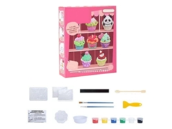 Juguete De Pintura De Yeso Para Niños Manual Diy Escultura Cartoons Moldes Pigmentos Estilo Pastel
