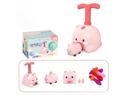 Coche De Juguete Aerodinámico Inercial Educativo Con Forma De Globo Para Niños Y Niñas, Color Rosa.