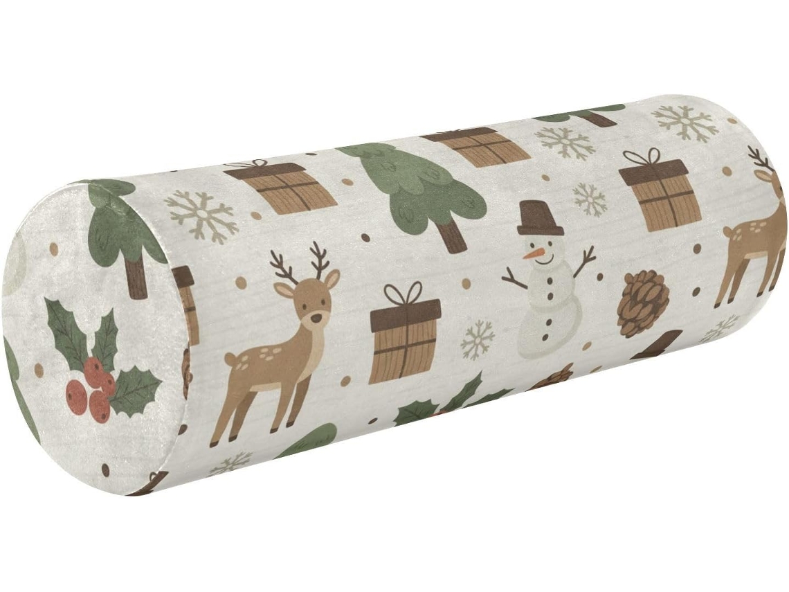 Almohada Frodotgv Cervical Cilíndrica Espuma Viscoelástica Viscoelástica. Soporte, Soporte Duradero.brfácil