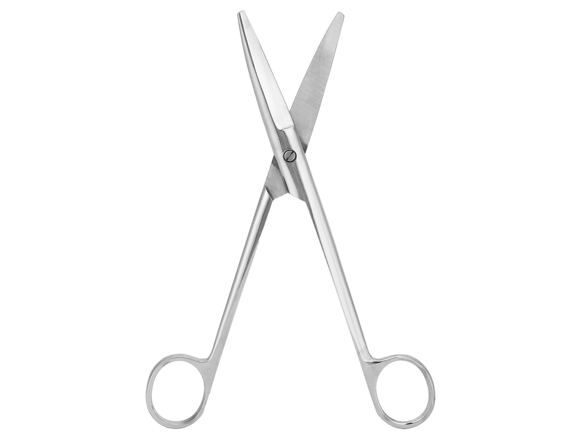 Tijeras veterinarias de acero inoxidable, curvas, 18 cm, para animales y uso doméstico | MARCA