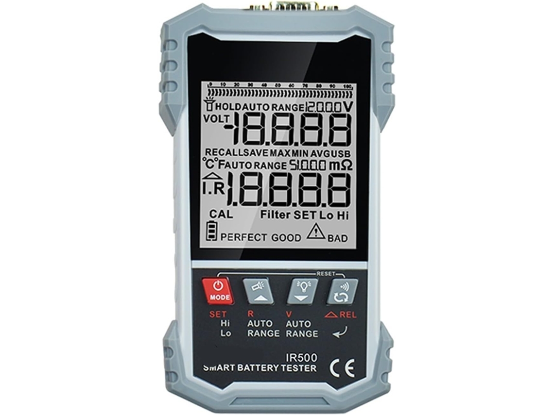 Ohmímetro De Batería De Alta Precisión Ir500/ir502, 120 V, 0,000 Mω-500 Ω, Calibrable.