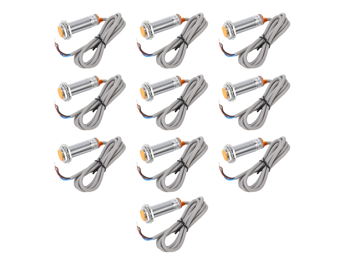 2026velora-sensor Inductivo De Límite Metal Npn 3 Cableado Normalmente Abierto Lj18a3-5-z-bx 10 Piezas