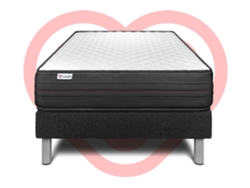 Set Somier Vitalpower 120 X 200 Cm Negro
